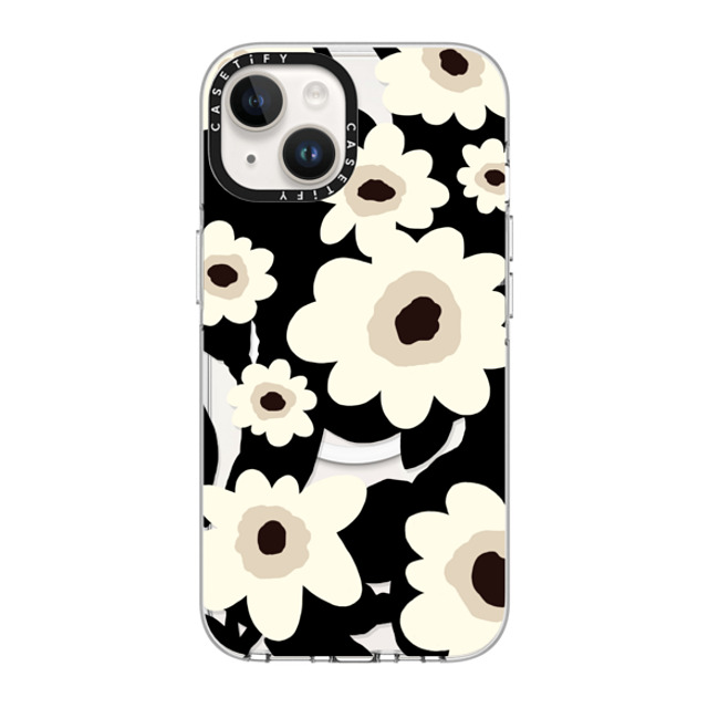 designlovefest x CASETiFY iPhone 14 ケース クリア クリア ケース MagSafe対応 Flowers