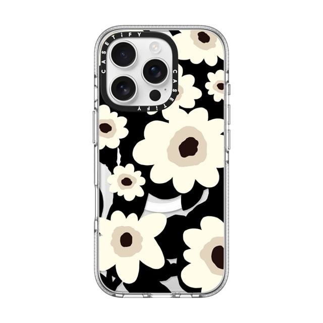 designlovefest x CASETiFY iPhone 16 Pro ケース クリア クリア ケース MagSafe対応 Flowers