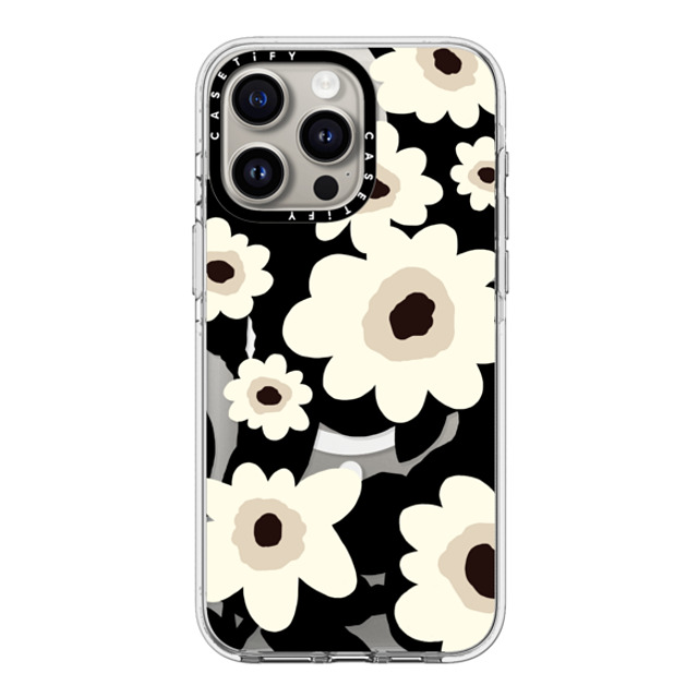 designlovefest x CASETiFY iPhone 15 Pro Max ケース クリア クリア ケース MagSafe対応 Flowers