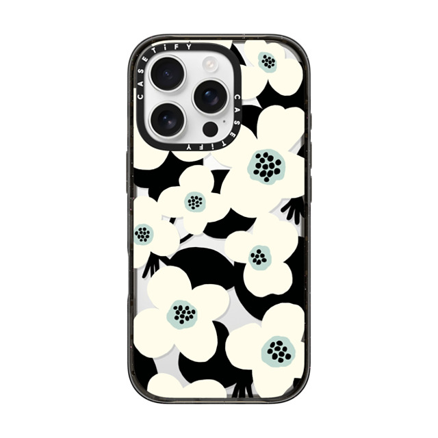 designlovefest x CASETiFY iPhone 16 Pro ケース ブラック インパクトケース Blossom flowers Father's Day designlovefest x CASETiFY iPhone 16 Pro ケース ブラック インパクトケース Blossom flowers Father's Day