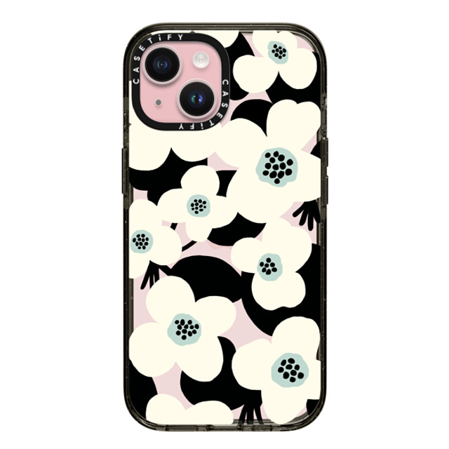 designlovefest x CASETiFY iPhone 15 Case ブラック インパクトケース Blossom flowers Mother's Day designlovefest x CASETiFY iPhone 15 Case ブラック インパクトケース Blossom flowers Mother's Day