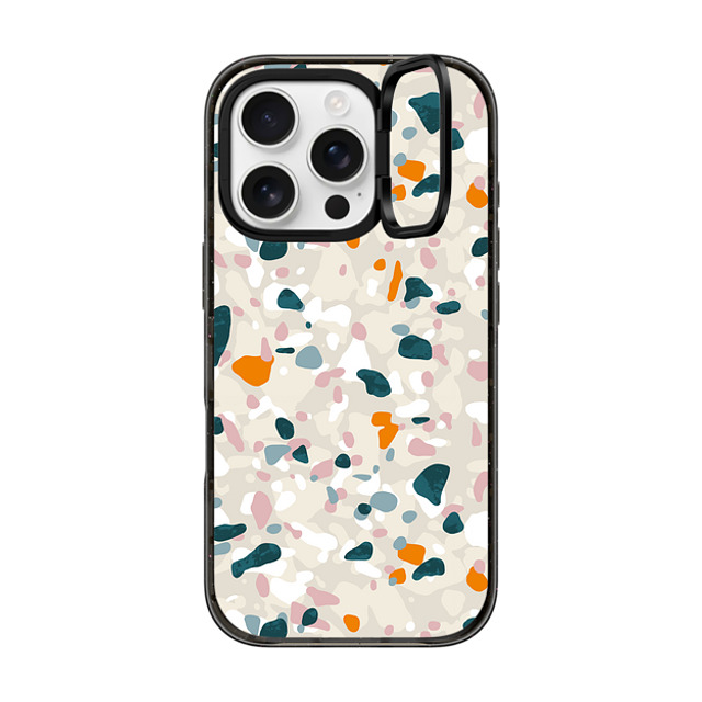 designlovefest x CASETiFY iPhone 16 Pro Case Black インパクトリングスタンドケース MagSafe対応 Terrazzo Back to School designlovefest x CASETiFY iPhone 16 Pro Case Black インパクトリングスタンドケース MagSafe対応 Terrazzo Back to School