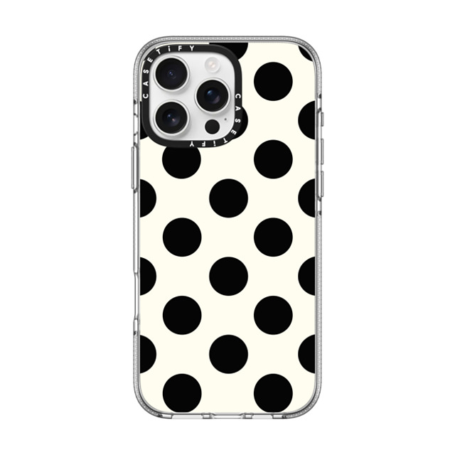 designlovefest x CASETiFY iPhone 16 Pro Max Case Clear Clear Case MagSafe Compatible Polka dots black Father's Day designlovefest x CASETiFY iPhone 16 Pro Max Case Clear Clear Case MagSafe Compatible Polka dots black Father's Day