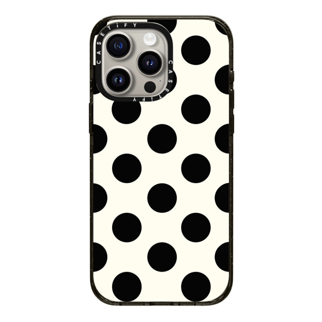 designlovefest x CASETiFY iPhone 15 Pro Max ケース ブラック インパクトケース MagSafe対応 Polka dots black Back to School designlovefest x CASETiFY iPhone 15 Pro Max ケース ブラック インパクトケース MagSafe対応 Polka dots black Back to School