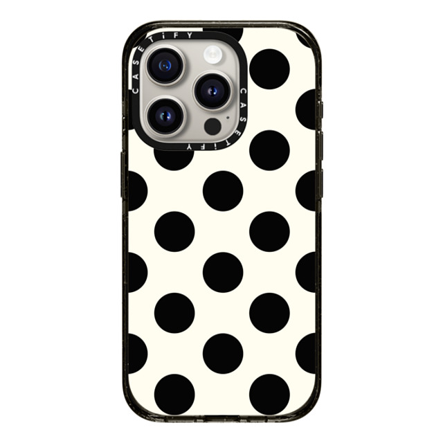 designlovefest x CASETiFY iPhone 15 Pro ケース ブラック インパクトケース MagSafe対応 Polka dots black Back to School designlovefest x CASETiFY iPhone 15 Pro ケース ブラック インパクトケース MagSafe対応 Polka dots black Back to School