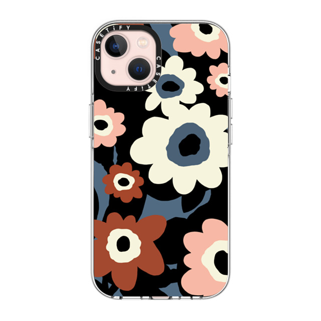 designlovefest x CASETiFY iPhone 13 ケース クリア クリア ケース MagSafe対応 Flowers #2