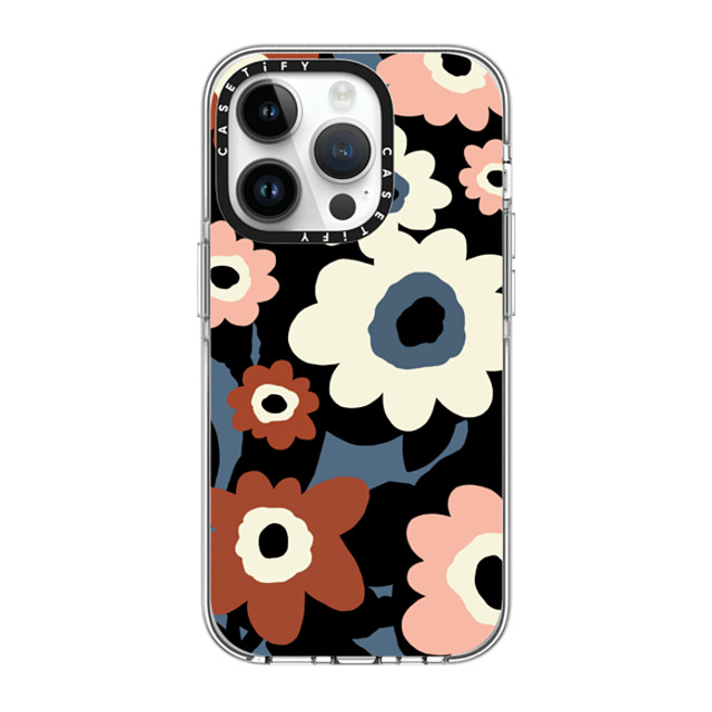 designlovefest x CASETiFY iPhone 14 Pro ケース クリア クリア ケース MagSafe対応 Flowers #2