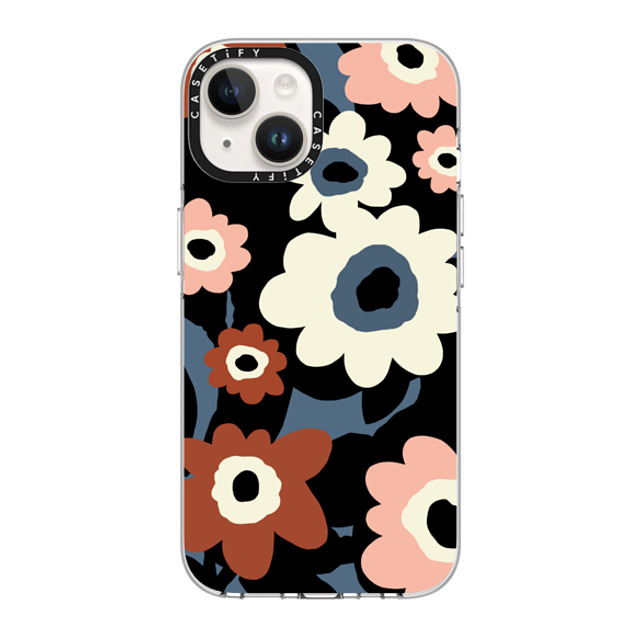 designlovefest x CASETiFY iPhone 14 ケース クリア クリア ケース MagSafe対応 Flowers #2