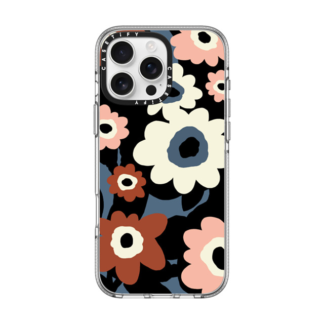 designlovefest x CASETiFY iPhone 16 Pro Max ケース クリア クリア ケース MagSafe対応 Flowers #2