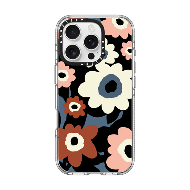 designlovefest x CASETiFY iPhone 16 Pro ケース クリア クリア ケース MagSafe対応 Flowers #2