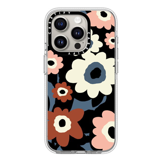 designlovefest x CASETiFY iPhone 15 Pro ケース クリア クリア ケース MagSafe対応 Flowers #2