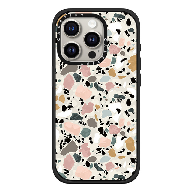 designlovefest x CASETiFY iPhone 15 Pro ケース Minimalism マットブラック インパクトケース MagSafe対応 Terrazzo Back to School designlovefest x CASETiFY iPhone 15 Pro ケース Minimalism マットブラック インパクトケース MagSafe対応 Terrazzo Back to School