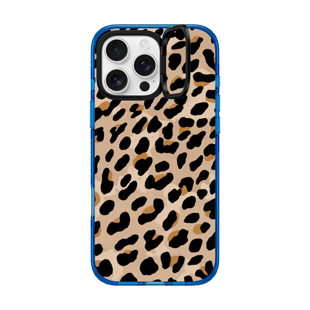 designlovefest x CASETiFY iPhone 16 Pro Max Case スカイブルー インパクトリングスタンドケース MagSafe対応 Leopard Print designlovefest x CASETiFY iPhone 16 Pro Max Case スカイブルー インパクトリングスタンドケース MagSafe対応 Leopard Print
