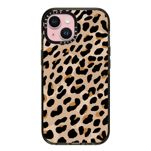 designlovefest x CASETiFY iPhone 15 ケース Leopard,Animal ブラック インパクトケース MagSafe対応 Leopard Print Back to School designlovefest x CASETiFY iPhone 15 ケース Leopard,Animal ブラック インパクトケース MagSafe対応 Leopard Print Back to School