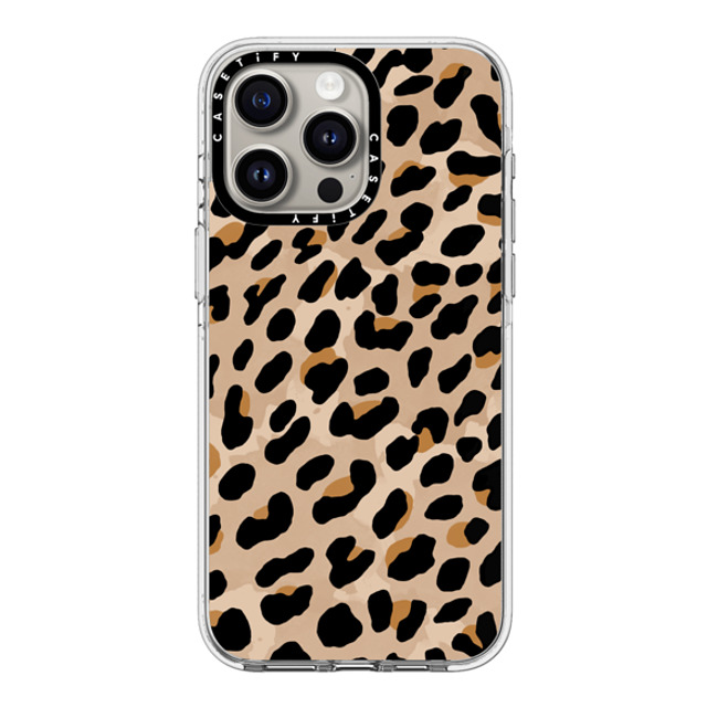 designlovefest x CASETiFY iPhone 15 Pro Max ケース クリア クリア ケース MagSafe対応 Leopard Print