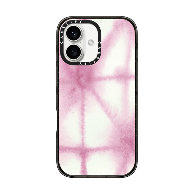 Jenna Rainey x CASETiFY iPhone 16 Case Fine Art Black Impact Case MagSafe Compatible Purple Shibori Father's Day Jenna Rainey x CASETiFY iPhone 16 Case Fine Art Black Impact Case MagSafe Compatible Purple Shibori Father's Day