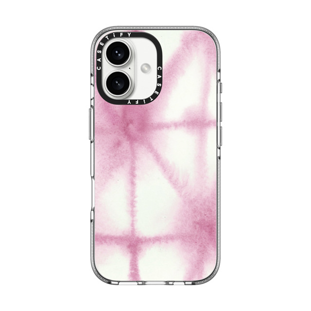 Jenna Rainey x CASETiFY iPhone 16 Case Fine Art クリア クリア ケース MagSafe対応 Purple Shibori Back to School Jenna Rainey x CASETiFY iPhone 16 Case Fine Art クリア クリア ケース MagSafe対応 Purple Shibori Back to School