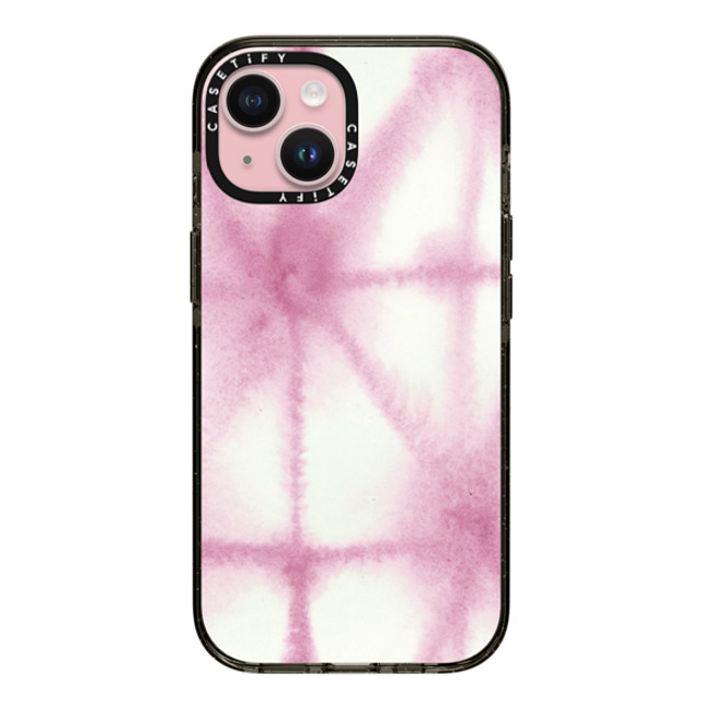 Jenna Rainey x CASETiFY iPhone 15 Case Fine Art Black Impact Case MagSafe Compatible Purple Shibori Back to School Jenna Rainey x CASETiFY iPhone 15 Case Fine Art Black Impact Case MagSafe Compatible Purple Shibori Back to School