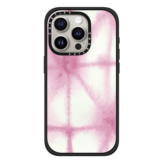 Jenna Rainey x CASETiFY iPhone 15 Pro Case Fine Art Matte Black Impact Case MagSafe Compatible Purple Shibori Back to School Jenna Rainey x CASETiFY iPhone 15 Pro Case Fine Art Matte Black Impact Case MagSafe Compatible Purple Shibori Back to School