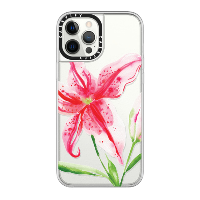Jenna Rainey x CASETiFY iPhone 12 Pro Max Case Clear グリップケース Stargazer Lily Jenna Rainey x CASETiFY iPhone 12 Pro Max Case Clear グリップケース Stargazer Lily