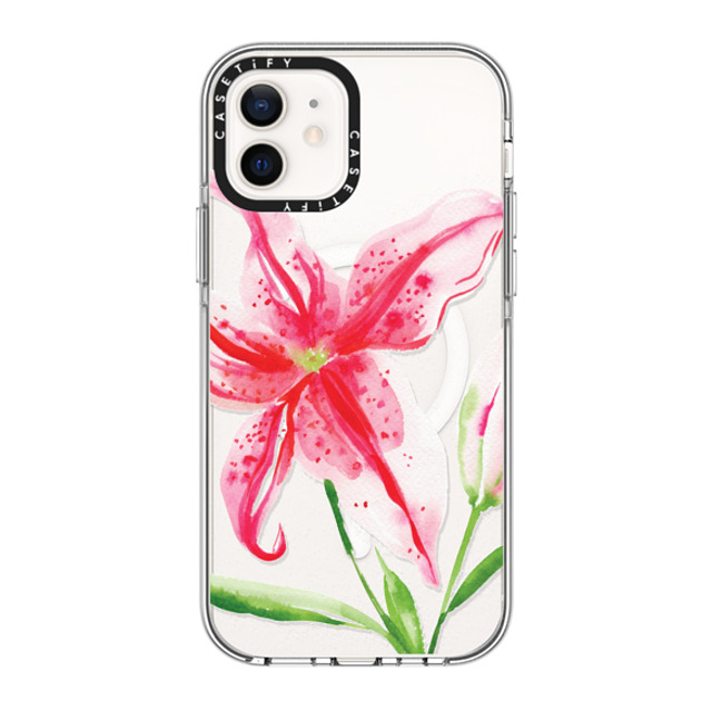 Jenna Rainey x CASETiFY iPhone 12 Case Floral,Fine Art Clear Clear Case MagSafe Compatible Stargazer Lily Mother's Day Jenna Rainey x CASETiFY iPhone 12 Case Floral,Fine Art Clear Clear Case MagSafe Compatible Stargazer Lily Mother's Day