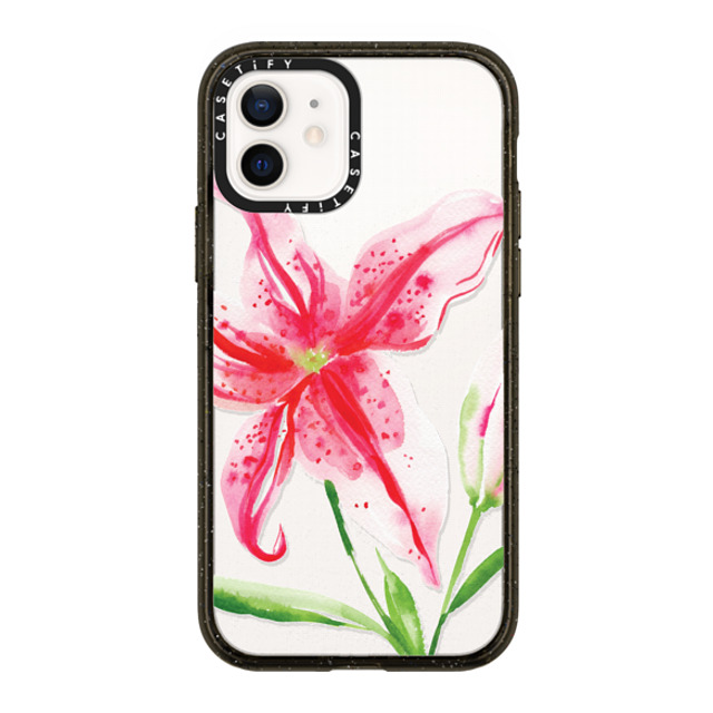 Jenna Rainey x CASETiFY iPhone 12 Case Floral,Fine Art Black Impact Case Stargazer Lily Mother's Day Jenna Rainey x CASETiFY iPhone 12 Case Floral,Fine Art Black Impact Case Stargazer Lily Mother's Day