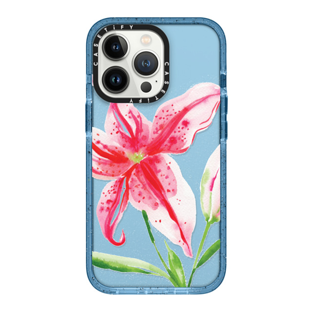 Jenna Rainey x CASETiFY iPhone 13 Pro ケース Floral,Fine Art ベイビーブルー インパクトケース Stargazer Lily Back to School Jenna Rainey x CASETiFY iPhone 13 Pro ケース Floral,Fine Art ベイビーブルー インパクトケース Stargazer Lily Back to School