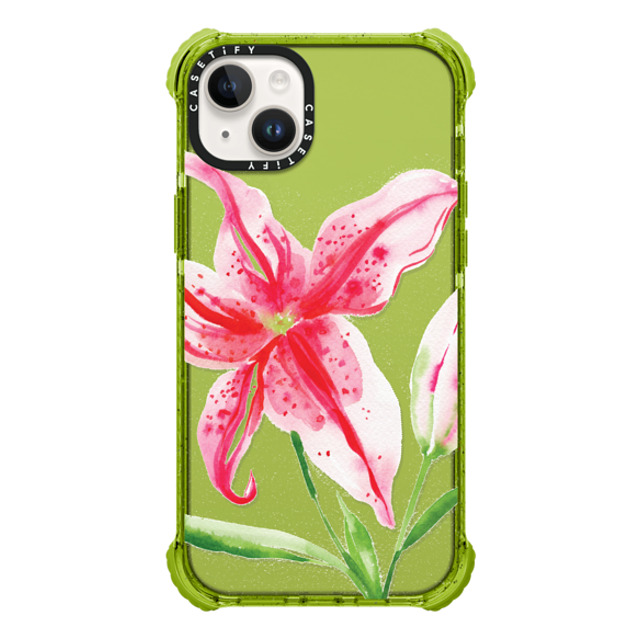 Jenna Rainey x CASETiFY iPhone 14 Plus Case Kiwi ウルトラインパクトケース Stargazer Lily Jenna Rainey x CASETiFY iPhone 14 Plus Case Kiwi ウルトラインパクトケース Stargazer Lily