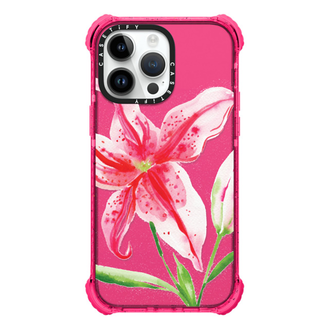 Jenna Rainey x CASETiFY iPhone 14 Pro Max Case Bubble Gum ウルトラインパクトケース Stargazer Lily Jenna Rainey x CASETiFY iPhone 14 Pro Max Case Bubble Gum ウルトラインパクトケース Stargazer Lily