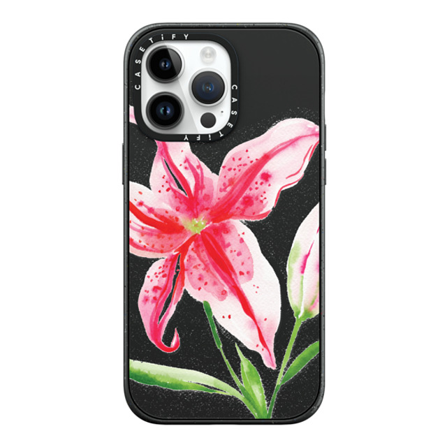 Jenna Rainey x CASETiFY iPhone 14 Pro Max ケース Floral,Fine Art マットブラック インパクトケース Stargazer Lily Back to School Jenna Rainey x CASETiFY iPhone 14 Pro Max ケース Floral,Fine Art マットブラック インパクトケース Stargazer Lily Back to School