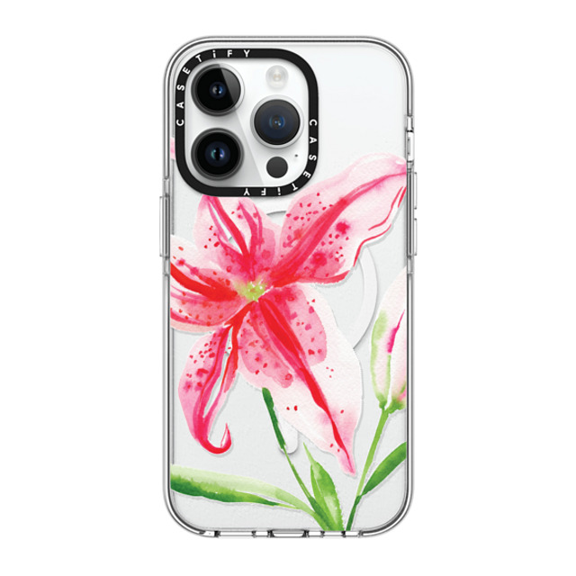 Jenna Rainey x CASETiFY iPhone 14 Pro Case Clear Clear Case MagSafe Compatible Stargazer Lily Jenna Rainey x CASETiFY iPhone 14 Pro Case Clear Clear Case MagSafe Compatible Stargazer Lily