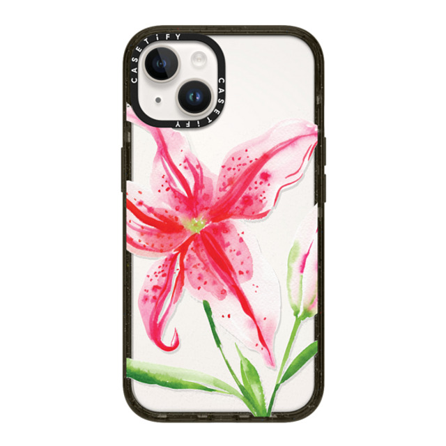 Jenna Rainey x CASETiFY iPhone 14 ケース Floral,Fine Art ブラック インパクトケース Stargazer Lily Back to School Jenna Rainey x CASETiFY iPhone 14 ケース Floral,Fine Art ブラック インパクトケース Stargazer Lily Back to School