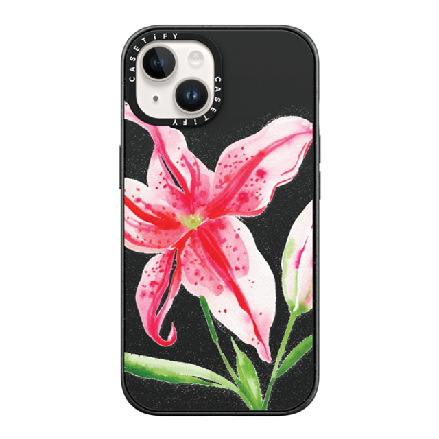 Jenna Rainey x CASETiFY iPhone 14 Case Matte Black Impact Case Stargazer Lily Jenna Rainey x CASETiFY iPhone 14 Case Matte Black Impact Case Stargazer Lily