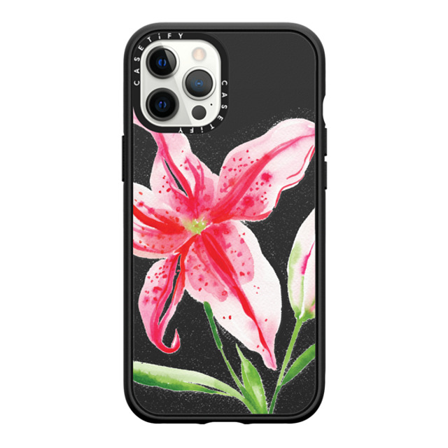 Jenna Rainey x CASETiFY iPhone 12 Pro Max ケース Floral,Fine Art マットブラック インパクトケース MagSafe対応 Stargazer Lily Father's Day Jenna Rainey x CASETiFY iPhone 12 Pro Max ケース Floral,Fine Art マットブラック インパクトケース MagSafe対応 Stargazer Lily Father's Day