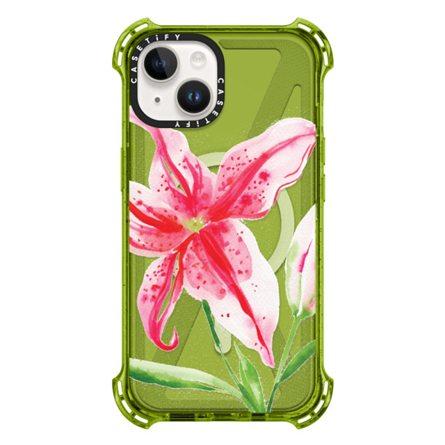 Jenna Rainey x CASETiFY iPhone 14 Case Kiwi バウンスケース Stargazer Lily Jenna Rainey x CASETiFY iPhone 14 Case Kiwi バウンスケース Stargazer Lily