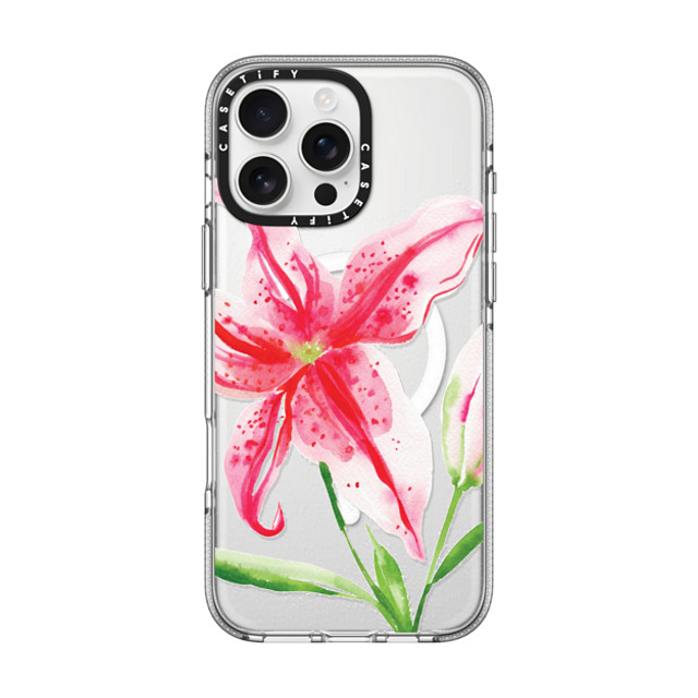 Jenna Rainey x CASETiFY iPhone 16 Pro Max Case Floral,Fine Art クリア クリア ケース MagSafe対応 Stargazer Lily Back to School Jenna Rainey x CASETiFY iPhone 16 Pro Max Case Floral,Fine Art クリア クリア ケース MagSafe対応 Stargazer Lily Back to School