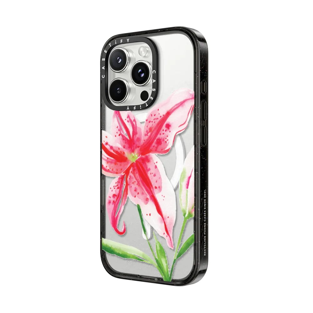Impact iPhone 16 Pro Max Case MagSafe Compatible - Stargazer Lily