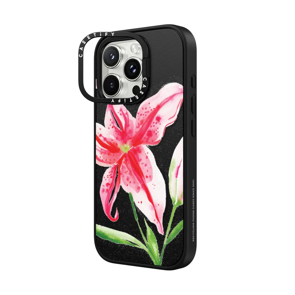 Impact Ring Stand iPhone 16 Pro Max Case MagSafe Compatible - Stargazer Lily