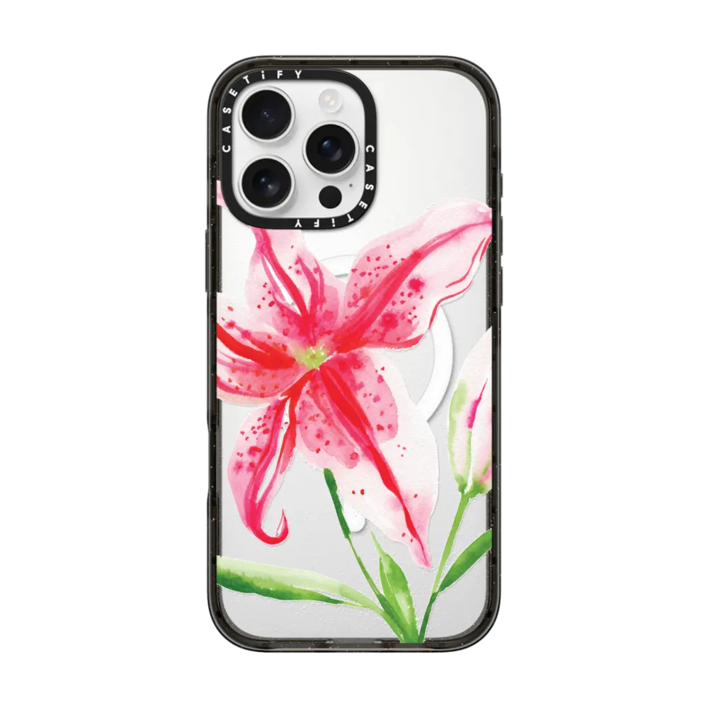 Impact iPhone 16 Pro Max Case MagSafe Compatible - Stargazer Lily