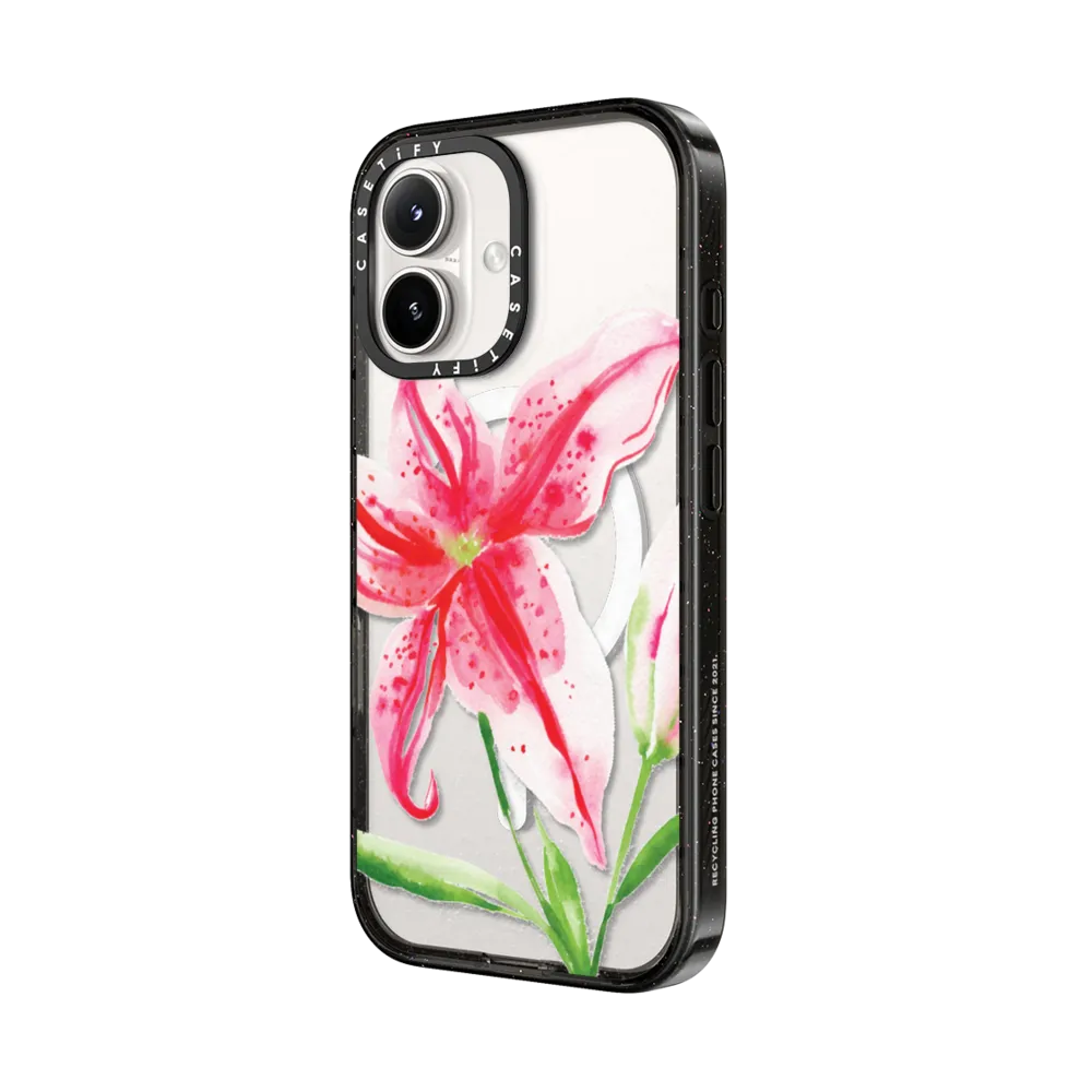 Impact iPhone 16 Case MagSafe Compatible - Stargazer Lily