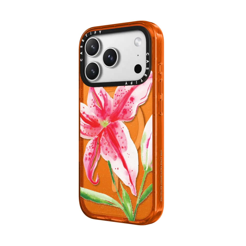 Bounce iPhone 17 Pro Case MagSafe Compatible - Stargazer Lily