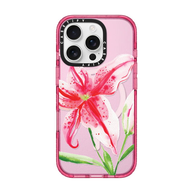 Jenna Rainey x CASETiFY iPhone 16 Pro Case Floral,Fine Art Pink Fizz Impact Case MagSafe Compatible Stargazer Lily Back to School Jenna Rainey x CASETiFY iPhone 16 Pro Case Floral,Fine Art Pink Fizz Impact Case MagSafe Compatible Stargazer Lily Back to School