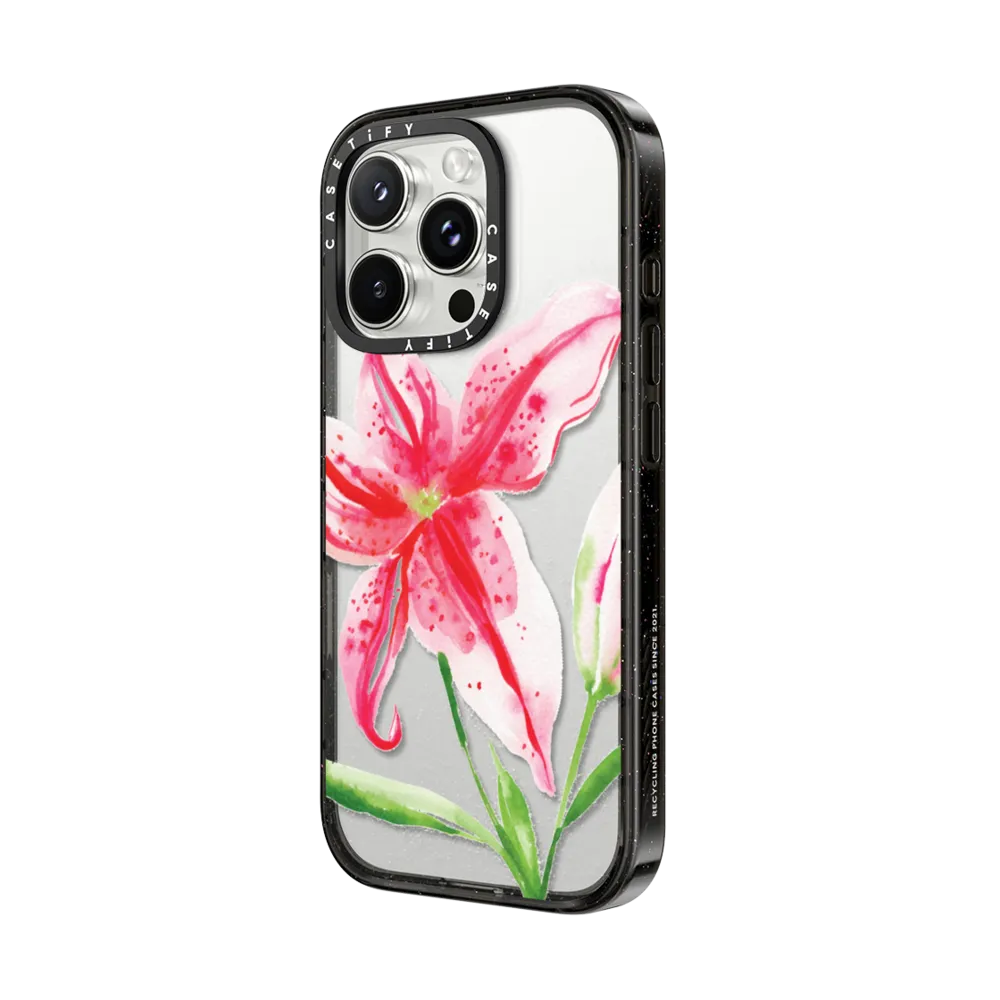 Impact iPhone 16 Pro Case MagSafe Compatible - Stargazer Lily