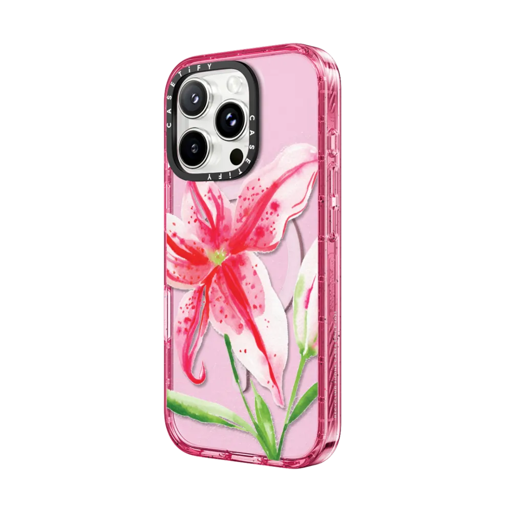 Impact iPhone 16 Pro Case MagSafe Compatible - Stargazer Lily