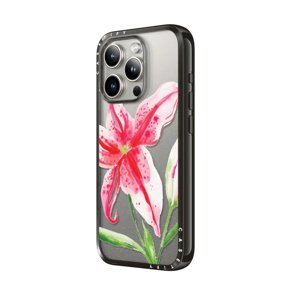 Impact iPhone 15 Pro Max Case MagSafe Compatible - Stargazer Lily