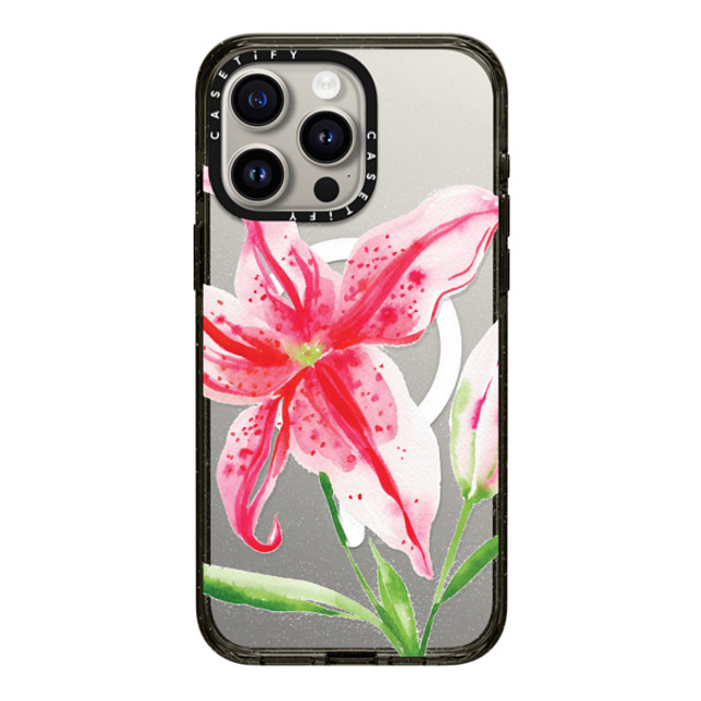 Jenna Rainey x CASETiFY iPhone 15 Pro Max Case Floral,Fine Art Black Impact Case MagSafe Compatible Stargazer Lily Back to School Jenna Rainey x CASETiFY iPhone 15 Pro Max Case Floral,Fine Art Black Impact Case MagSafe Compatible Stargazer Lily Back to School
