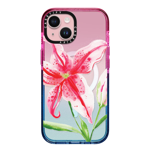 Jenna Rainey x CASETiFY iPhone 15 Case Floral,Fine Art Cotton Candy Impact Case MagSafe Compatible Stargazer Lily Back to School Jenna Rainey x CASETiFY iPhone 15 Case Floral,Fine Art Cotton Candy Impact Case MagSafe Compatible Stargazer Lily Back to School