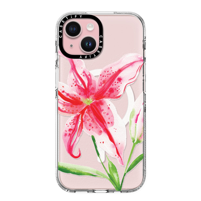 Jenna Rainey x CASETiFY iPhone 15 Case Floral,Fine Art クリア クリア ケース MagSafe対応 Stargazer Lily Back to School Jenna Rainey x CASETiFY iPhone 15 Case Floral,Fine Art クリア クリア ケース MagSafe対応 Stargazer Lily Back to School