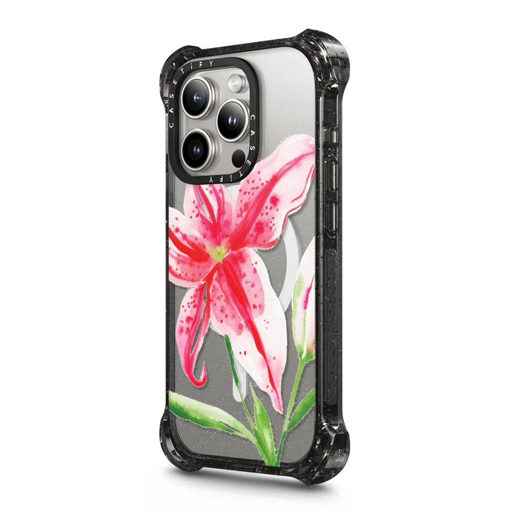 Bounce iPhone 15 Pro Max Case MagSafe Compatible - Stargazer Lily