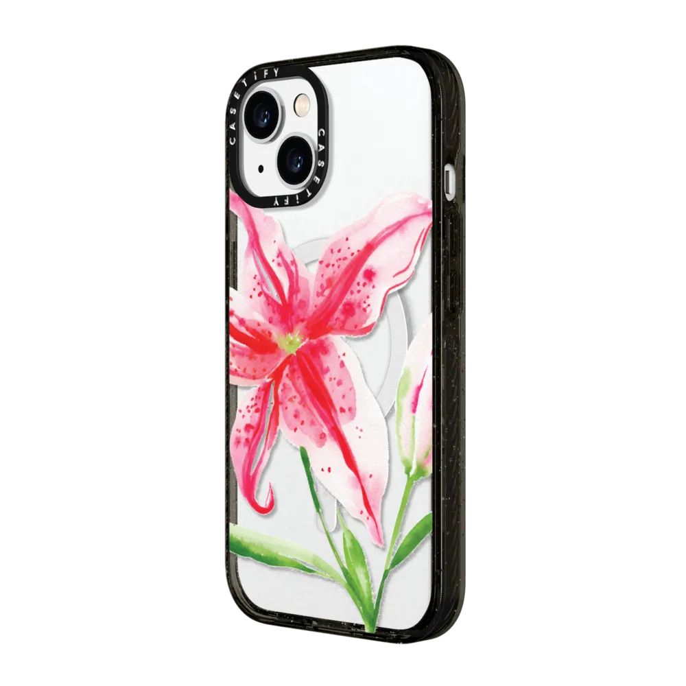 Impact iPhone 15 Case MagSafe Compatible - Stargazer Lily